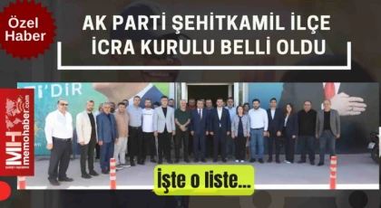 Ak Parti Şehitkamil ilçe icra kurulu görücüye çıktı