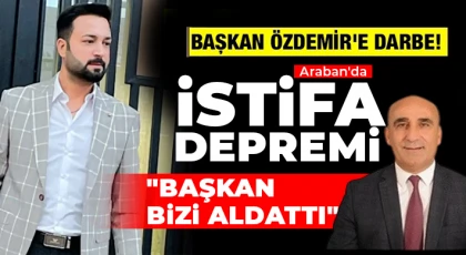 Araban'da istifa depremi