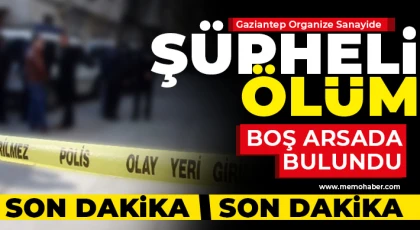 Gaziantep Organize Sanayide şüpheli ölüm 