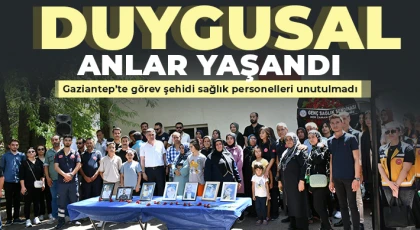 Görev şehidi sağlıkçılar için anma töreni