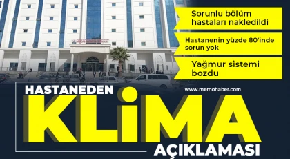 Hastaneden klima açıklaması