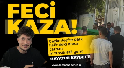 Park halindeki araca çarpan motosikletli genç hayatını kaybetti