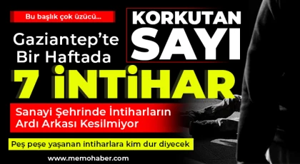 Sanayi şehrinde intiharların ardı arkası kesilmiyor