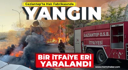 Soğutma çalışmaları sırasında bir itfaiyeci yaralandı