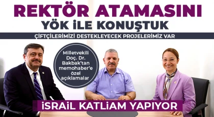 Vekil Bakbak: Çiftçilerimizi destekleyecek projelerimiz var