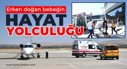 Yenidoğan bebek, ambulans uçakla Gaziantep'ten İstanbul'a sevk edildi