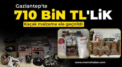 710 bin TL kaçak malzemeye jandarma el koydu