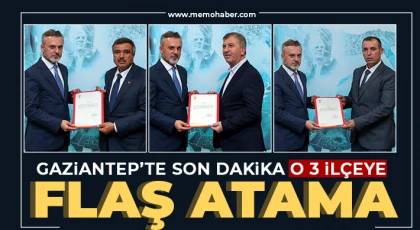 AK Parti Gaziantep’te Yenilik Rüzgârı: 3 İlçenin Yeni Başkanı Belli Oldu