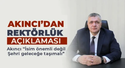 Akıncı: İsim önemli değil Şehri geleceğe taşımalı