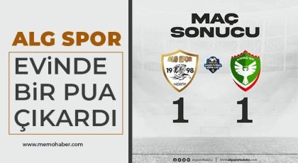 ALG Spor evinde bir puan çıkardı.