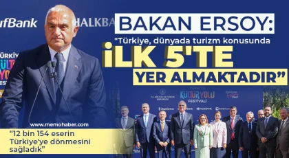 Bakan Ersoy: Türkiye, dünyada turizm konusunda ilk 5'te yer almaktadır