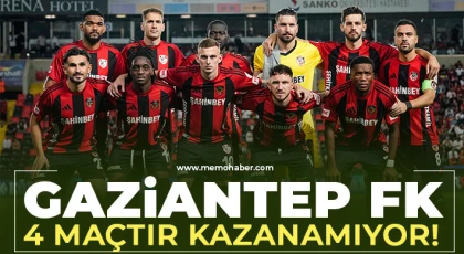 Gaziantep FK 4 maçtır galibiyet yüzü göremedi