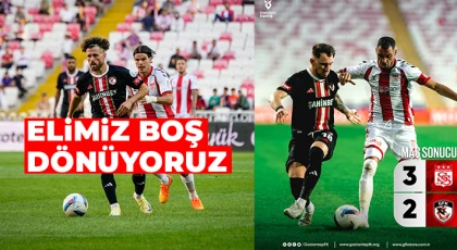Gaziantep FK, Sivasspor karşılaşmasını 3-2 kaybetti