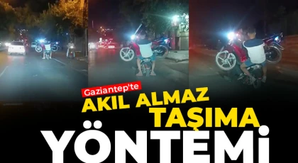 Motosiklet üzerinde motosiklet taşıdılar