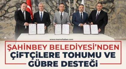 Şahinbey Belediyesi’nden Çiftçilere Tohumu ve Gübre Desteği