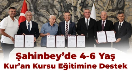 Şahinbey’de 4-6 Yaş Kur’an Kursu eğitimine destek
