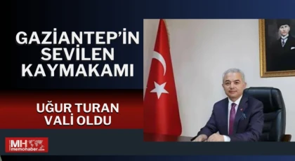 Şahinbey'in güzel insanı Uğur Turan Kırklareli Valisi oldu
