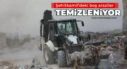 Şehitkamil’deki boş araziler temizleniyor