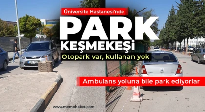 Üniversite Hastanesi'nde park keşmekeşi
