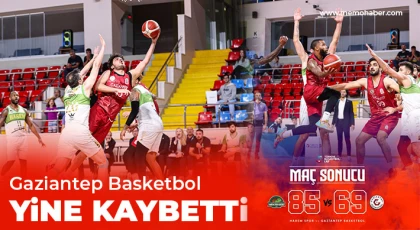 Gaziantep Basketbol yine kaybetti! 69-85