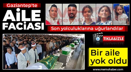 Gaziantep'te 6 tabut yan yana dizildi, göz yaşları sel oldu
