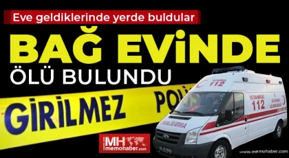 Gaziantep'te bağ evinde ölü bulundu