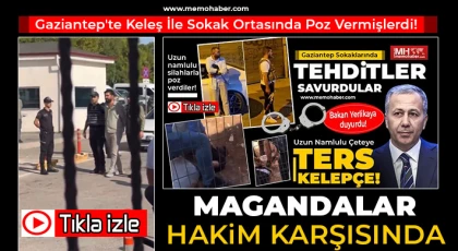 Gaziantep'te Keleş İle Sokak Ortasında Poz Vermişlerdi! Magandalar hakim karşısında