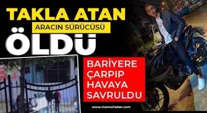 Gaziantep'te takla atan aracın sürücüsü öldü
