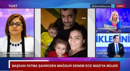  İkinci el protez satılarak dolandırılan depremzede Senem'e Başkan Şahin sahip çıktı