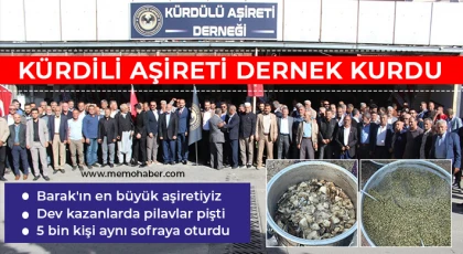 Kürdili aşireti dernek kurdu
