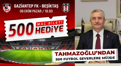 Tahmazoğlu’ndan 500 futbol severlere müjde