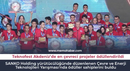 Teknofest Akdeniz'de en çevreci projeler ödüllendirildi