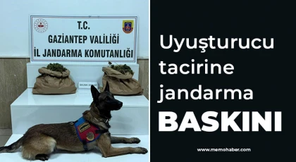 Uyuşturucu tacirine jandarma baskını