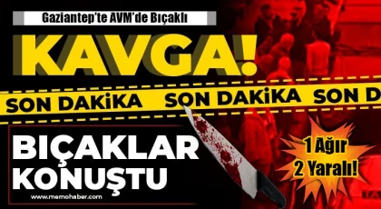 AVM'de bıçaklar konuştu!