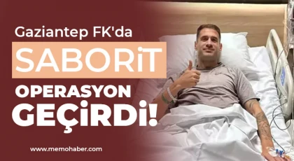 Gaziantep FK'da Enric Saborit operasyon geçirdi!