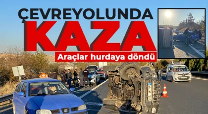 Gaziantep'te kaza! Araçlar hurdaya döndü