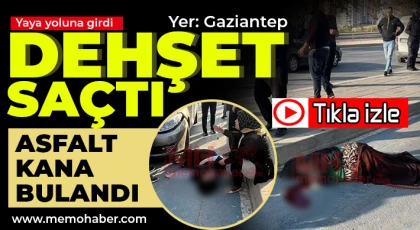 Gaziantep'te yaya yolunda acı olay! Ecel kaldırımda yakaladı