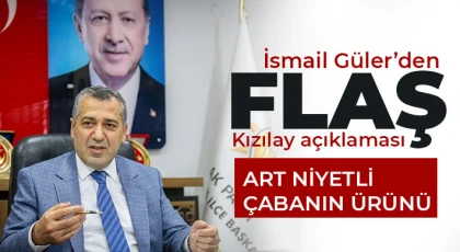 İsmail Güler’den Kızılay yardımlarıyla ilgili açıklama