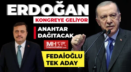 Erdoğan kongreye geliyor! Anahtar dağıtacak