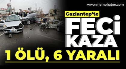 Gaziantep'te kaza! 1 ölü, 6 yaralı