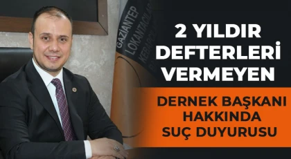2 yıldır defterleri vermeyen dernek başkanı hakkında suç duyurusu