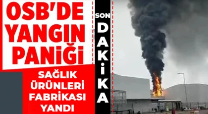 Gaziantep OSB’de yangın 