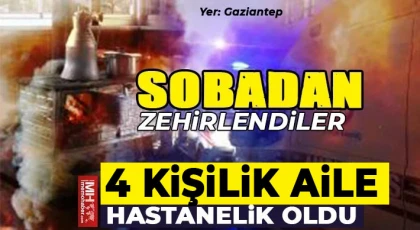 Gaziantep'te soba zehirlenmesi