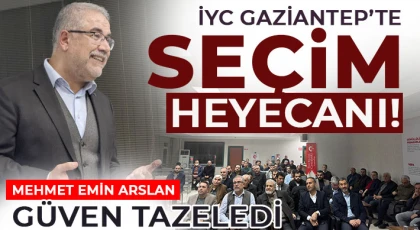 İYC Gaziantep’te seçim heyecanı! Mehmet Emin Arslan güven tazeledi