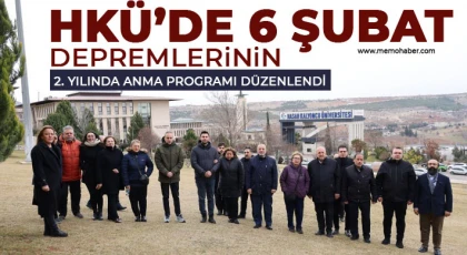 HKÜ’de 6 Şubat Depremlerinin 2. Yılında Anma Programı Düzenlendi