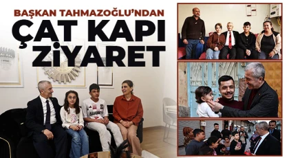 Başkan Tahmazoğlu’ndan Çat Kapı Ziyaret
