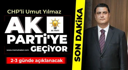 CHP'li Umut Yılmaz AK Parti'ye geçiyor! Nizip'te anlaştılar
