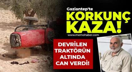Devrilen traktörün altında hayatını kaybetti