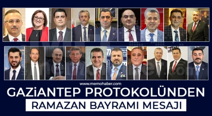 Gaziantep protokolünden Ramazan Bayramı mesajı