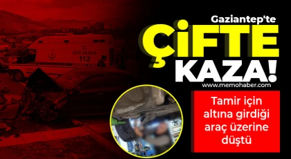 Gaziantep'te Çifte Kaza!